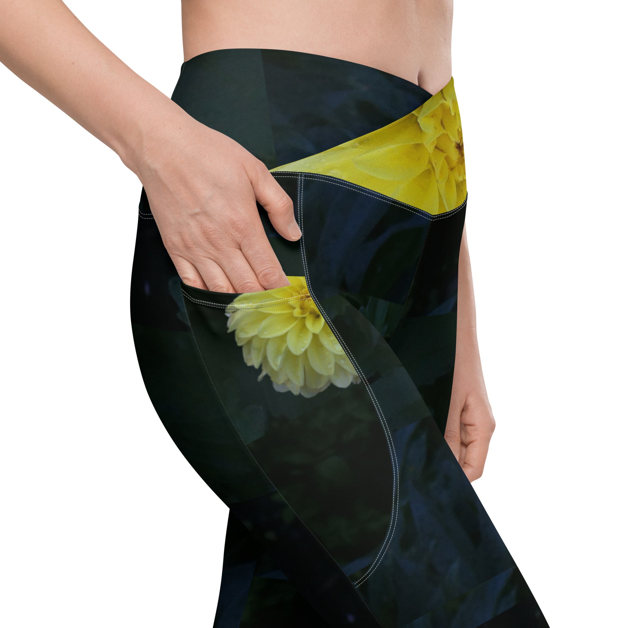 Emerald Green Activewear Leggings with Pockets. Workout leggings. Yoga or Dance Leggings. WickedYo.